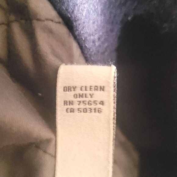 Abercrombie & Fitch Navy toggle Wool  Coat With zip off Hood Womens Medium - Picture 7 of 16